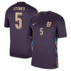 Maglia ufficiale Inghilterra Stones 5 Trasferta Euro 2024 per Uomo